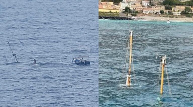 Veliero affonda al largo di Taormina