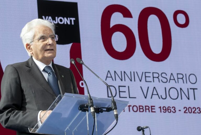 Vajont, Mattarella: “Coltivare la memoria compito della Repubblica”