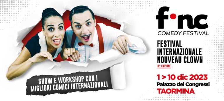 FINC 2023, a Taormina la 2a edizione del Festival Internazionale Comicità Muta