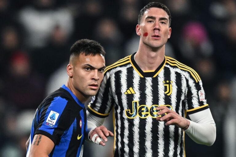 Vlahovic e Lautaro, il derby d’Italia finisce 1-1