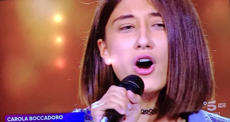 “Io Canto Generation”, applausi per la 13enne gaggese Carola Boccadoro