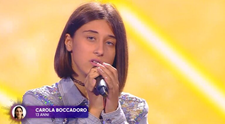 Carola Boccadoro orgoglio di Gaggi a “Io Canto Generation”. Albano: “Straordinaria”