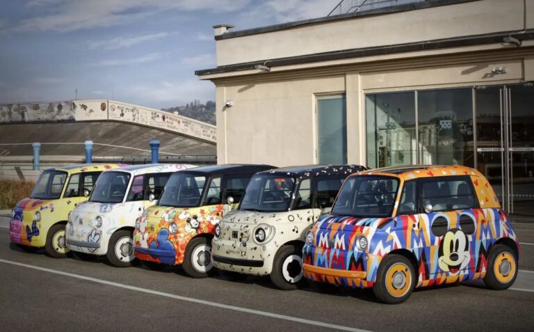 Fiat dedica 5 versioni “uniche” della Topolino a Mickey Mouse