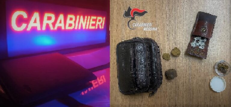 Pusher con la droga in bicicletta: CC Taormina arrestano un 21enne
