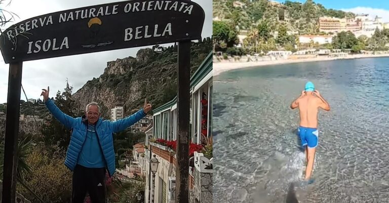 Ferrara fa il bagno ad Isola Bella: “Che spettacolo, questa è Taormina” Ferrara fa il bagno ad Isola Bella: “Che spettacolo, questa è Taormina”