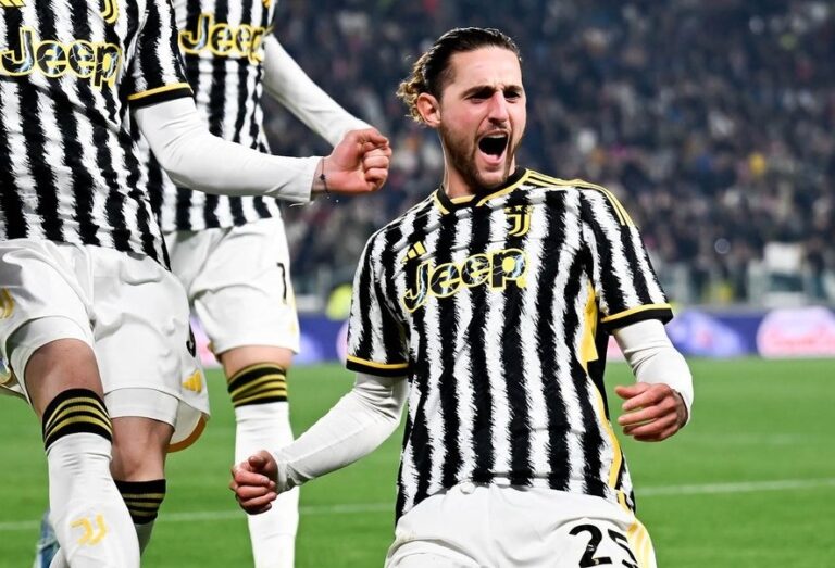 Juve-Roma 1-0, Rabiot di corto muso Juve-Roma 1-0, Rabiot di corto muso