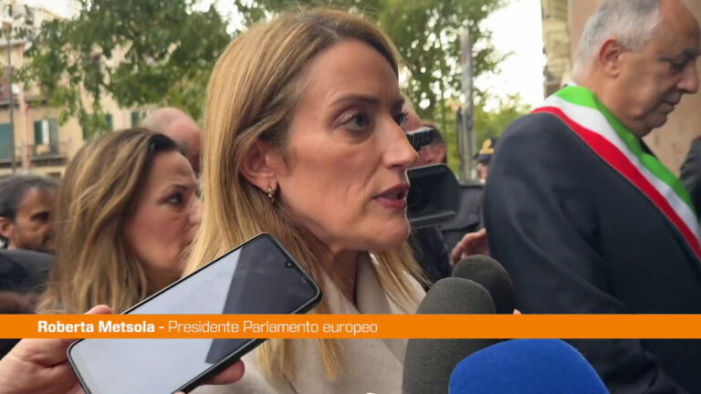 Metsola: “Salvini? Sono in Italia per parlare con tutti”