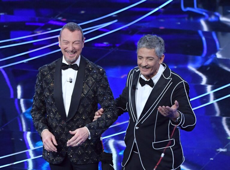 Sanremo, Geolier guida la classifica provvisoria. Fiorello: “Amadeus vince le europee”