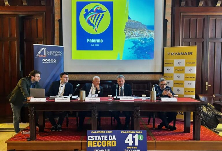 Aeroporto Palermo, Ryanair e Gesap presentano 41 rotte per l’estate