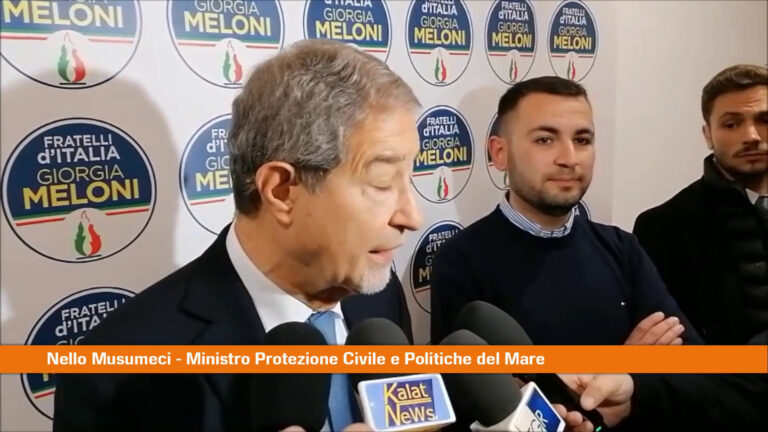Protezione Civile, Musumeci: “C’è  troppa disinformazione”
