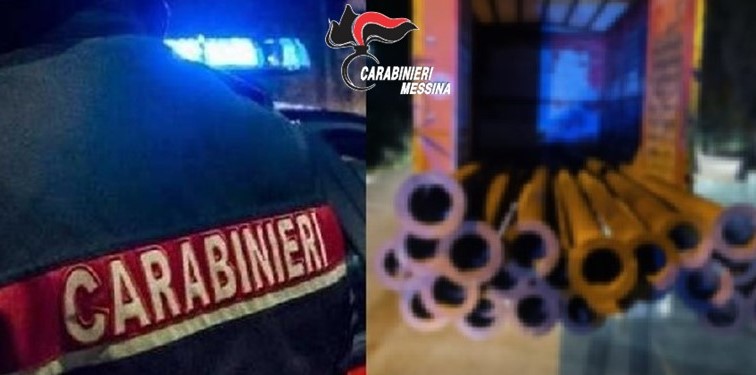 Rubano all'acquedotto di Castelmola, CC Taormina denunciano 3 persone 1 sequestro tubi taormina