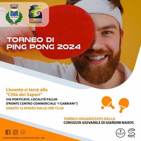 Naxos, il 16 marzo torneo di Ping pong organizzato dalla Consulta Giovanile 1 429091686 952116105897981 8366374053162230280 n