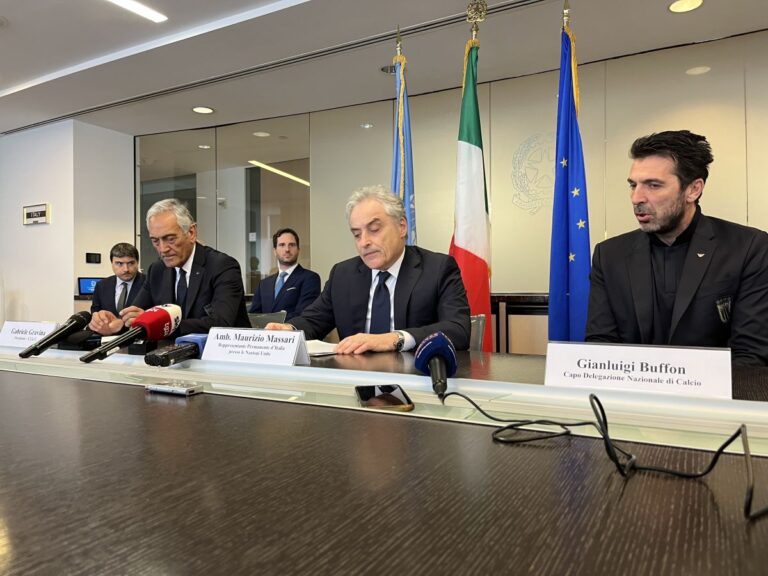 Gravina e Buffon all’Onu: “Il calcio come forza di pace”
