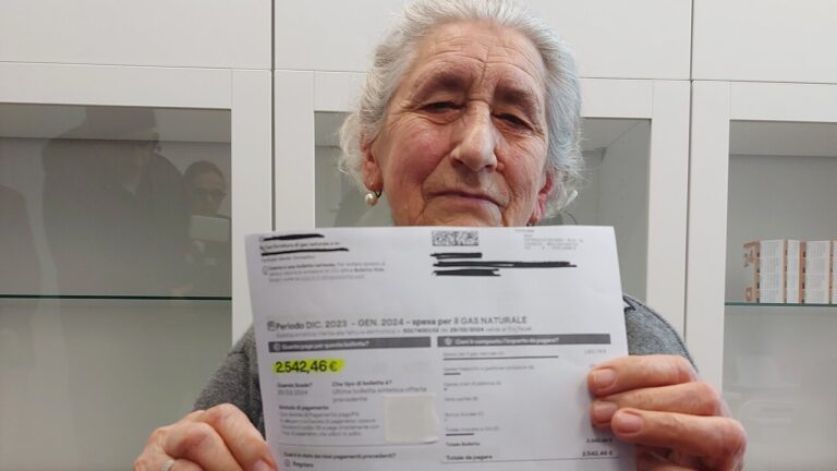 A 93 anni dovrà pagare una bolletta da oltre 2500 euro A 93 anni dovrà pagare una bolletta da oltre 2500 euro