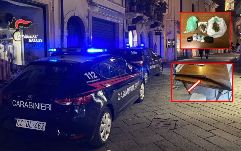 In auto con la droga negli slip: Carabinieri Taormina denunciano un 47enne