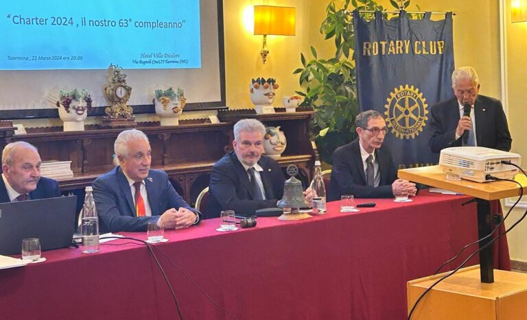 Rotary Club Taormina festeggia il suo 63° compleanno