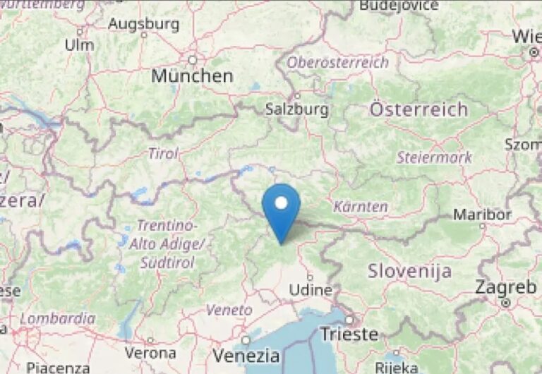 Terremoto di magnitudo 4.5 in provincia di Udine