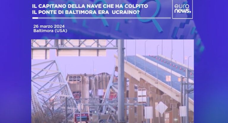 Le fake news sull’incidente di Baltimora: i dubbi sul capitano Le fake news sull’incidente di Baltimora: i dubbi sul capitano