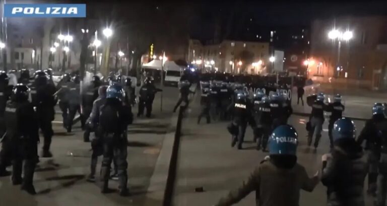 Scontri al corteo pro Cospito, 75 denunce e 18 misure cautelari