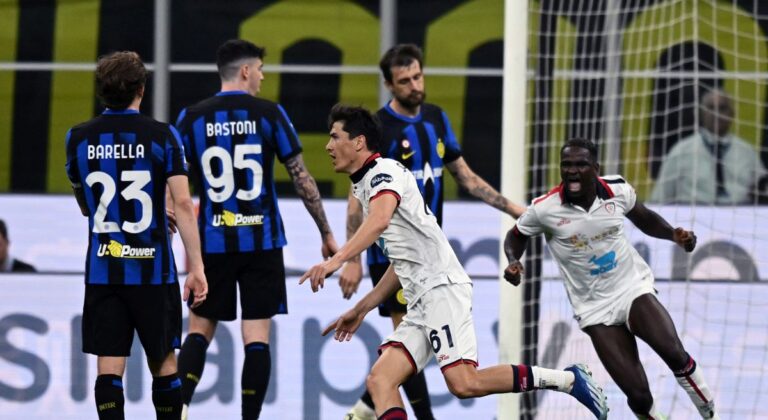 Il Cagliari non si arrende e ferma l’Inter sul 2-2
