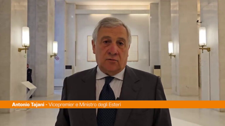 Medio Oriente, Tajani: “L’Italia lavora per la pace”
