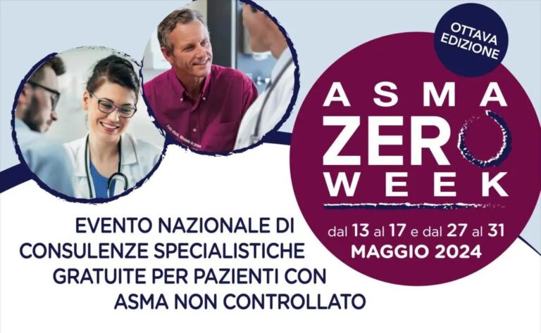 Riparte Asma Zero Week, consulenze specialistiche gratuite in 40 centri