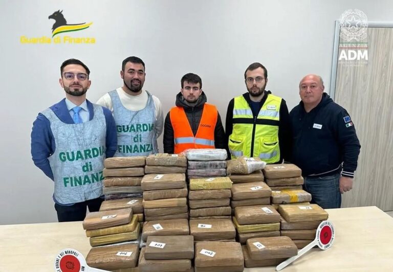 Droga dal Centro America: sequestrati 116 kg di cocaina