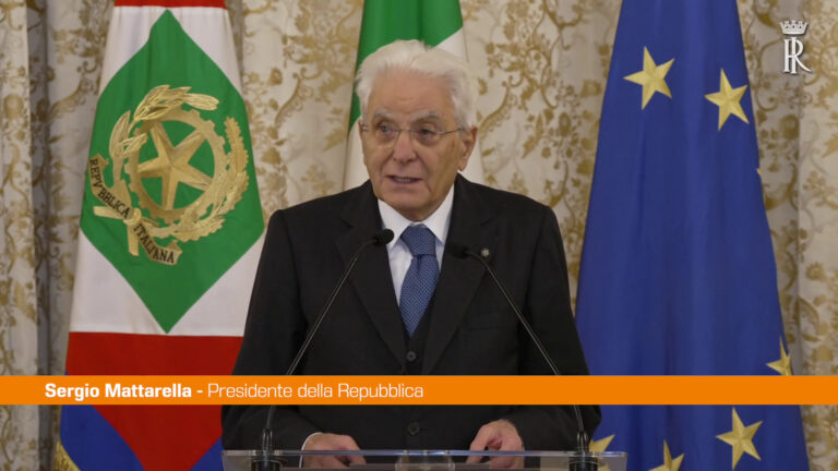 Mattarella: “Incombono minacce sulla pace”