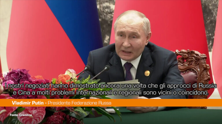 Putin: “Da Russia e Cina impegno per un ordine mondiale multipolare”