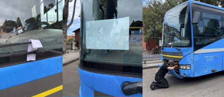 A Taormina multa al bus guasto