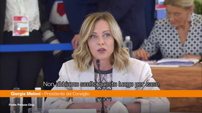 G7, Meloni: “Puglia terra di dialogo tra Occidente e Oriente”