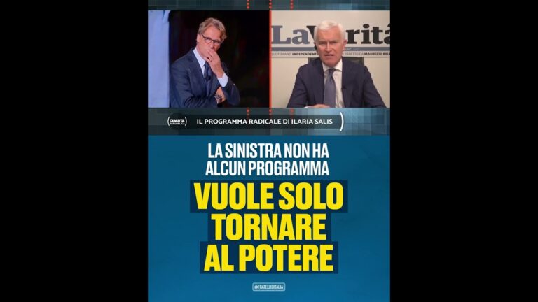 Fratelli d’Italia: “A sinistra ammucchiata senza visione”