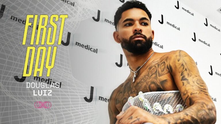 Il primo giorno di Douglas Luiz alla Juve