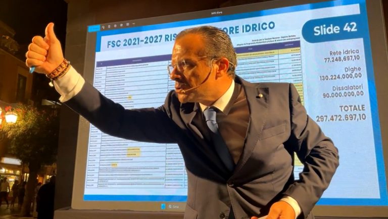 Il sindaco di Taormina: “Perché 15 l/s di acqua in Sicilia a Webuild? Non si può dare”