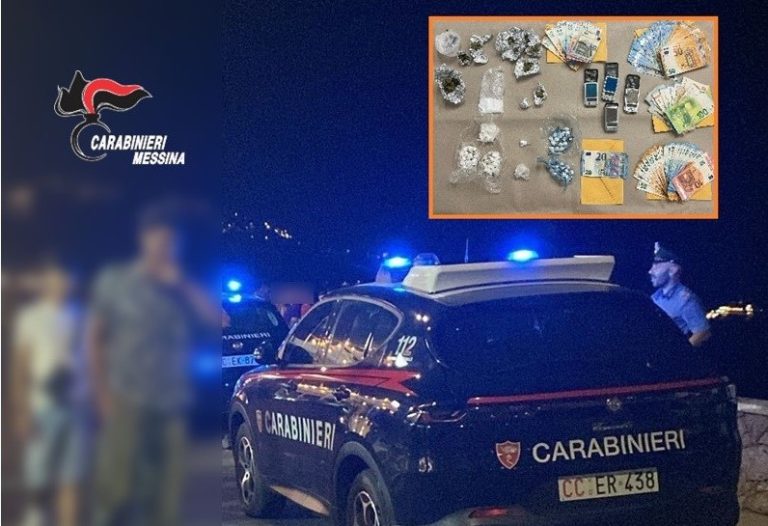 Carabinieri Taormina: due arresti e 2 giovani segnalati per droga