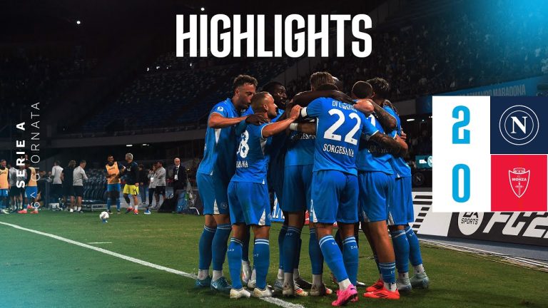 Napoli-Monza 2-0, highlights e gol