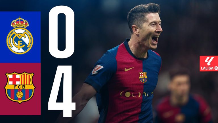 Real Madrid-Barcellona 0-4, highlights e gol