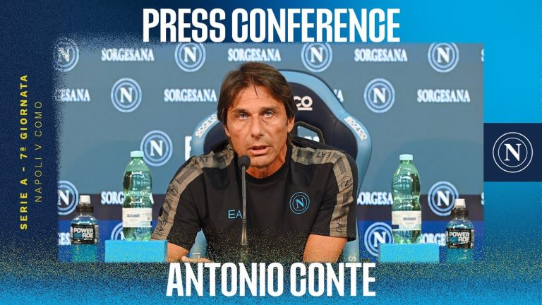 Napoli-Como, Conte presenta il match