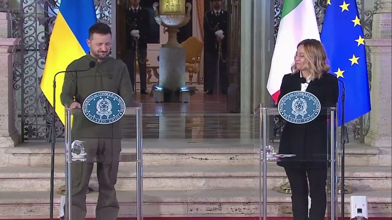 Meloni incontra il presidente ucraino