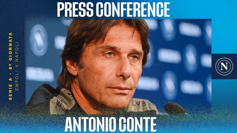 Empoli-Napoli, Conte in press-conference