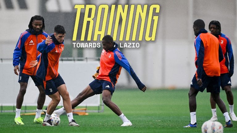 Juve, l’allenamento verso la Lazio