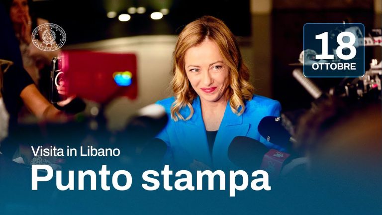 Visita in Libano, il punto di Meloni