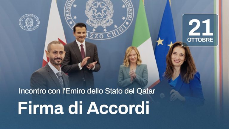 Italia-Qatar: la firma degli accordi