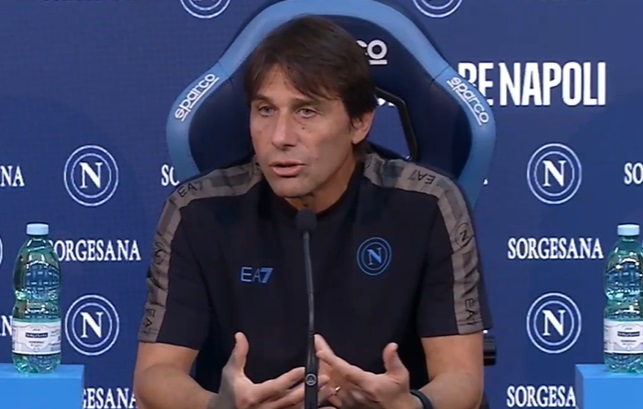 Napoli-Roma, la press conference di Conte