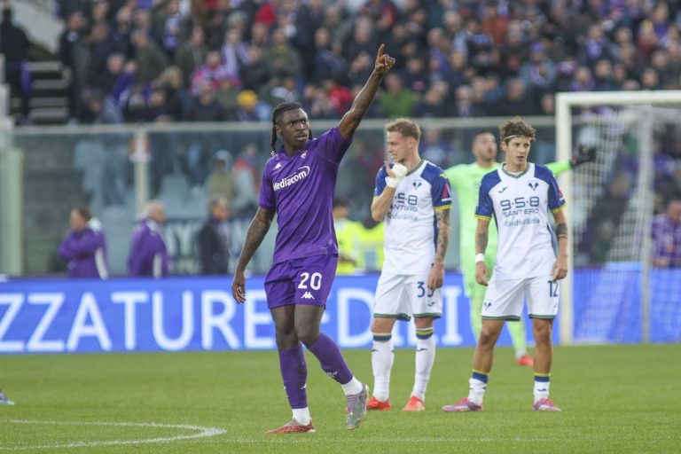Tripletta Kean, la Fiorentina batte 3-1 il Verona Tripletta Kean, la Fiorentina batte 3-1 il Verona