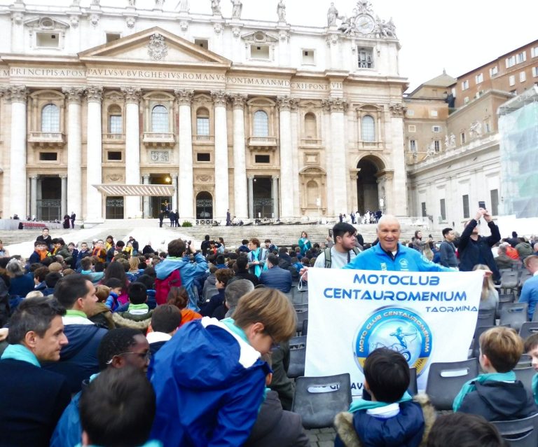 Da Taormina al Vaticano: Motoclub Centauromenium all’Udienza Papale
