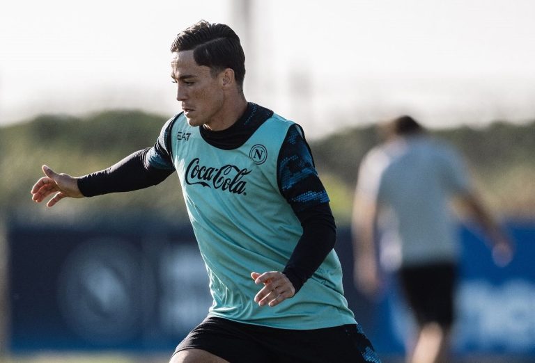 Napoli, Raspadori ai saluti: Atalanta in pressing