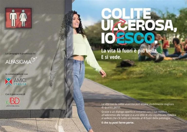 Colite Ulcerosa, al via campagna “Io Esco” di Alfasigma e Amici Italia Colite Ulcerosa, al via campagna “Io Esco” di Alfasigma e Amici Italia