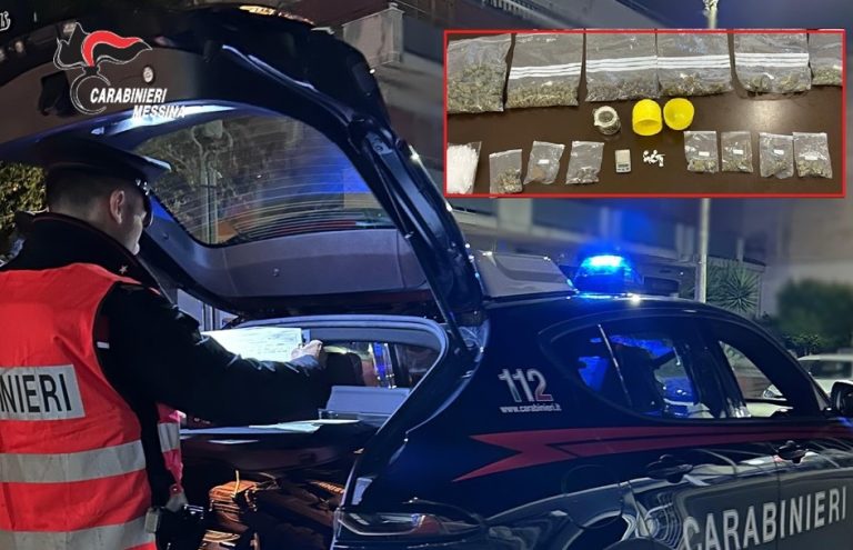 In moto con la droga addosso, Carabinieri Taormina arrestano un 30enne