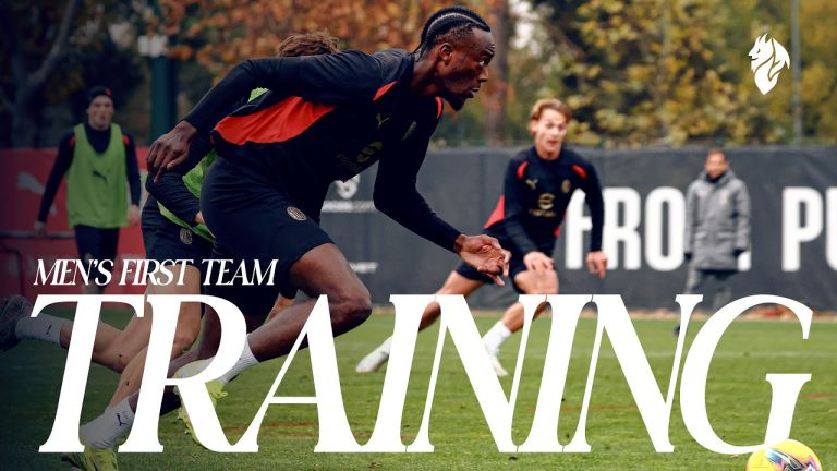 Milan-Juventus, l’allenamento dei rossoneri Milan-Juventus, l’allenamento dei rossoneri